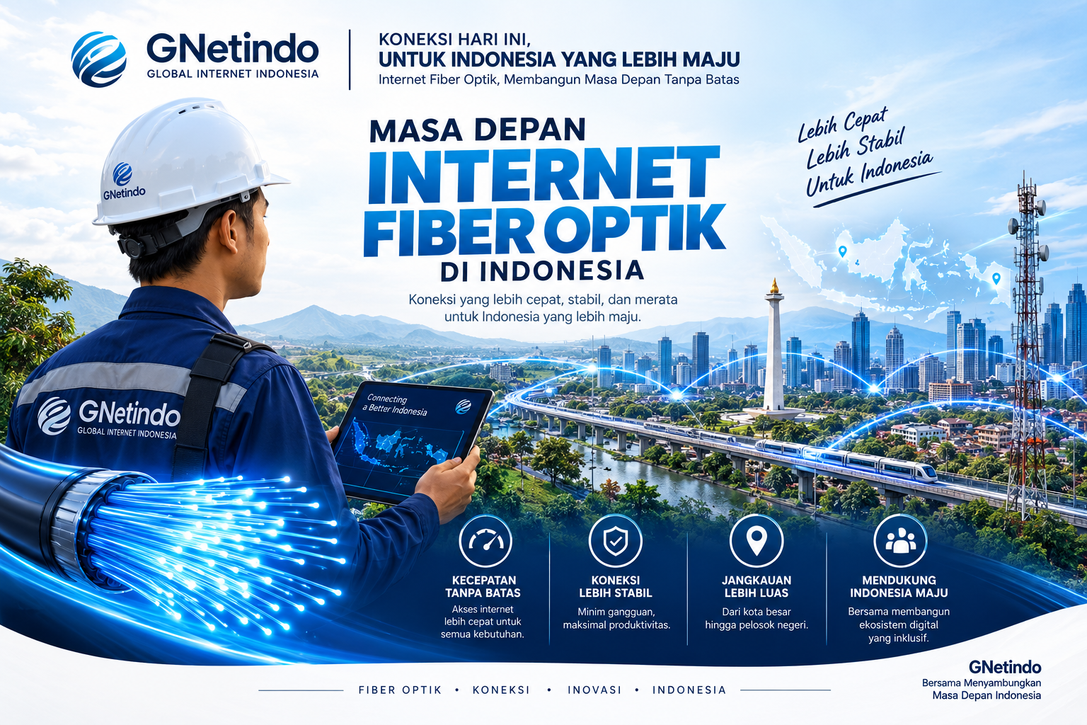 Masa Depan Internet Fiber Optik di Indonesia