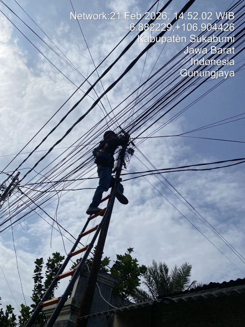 Pemasangan kabel