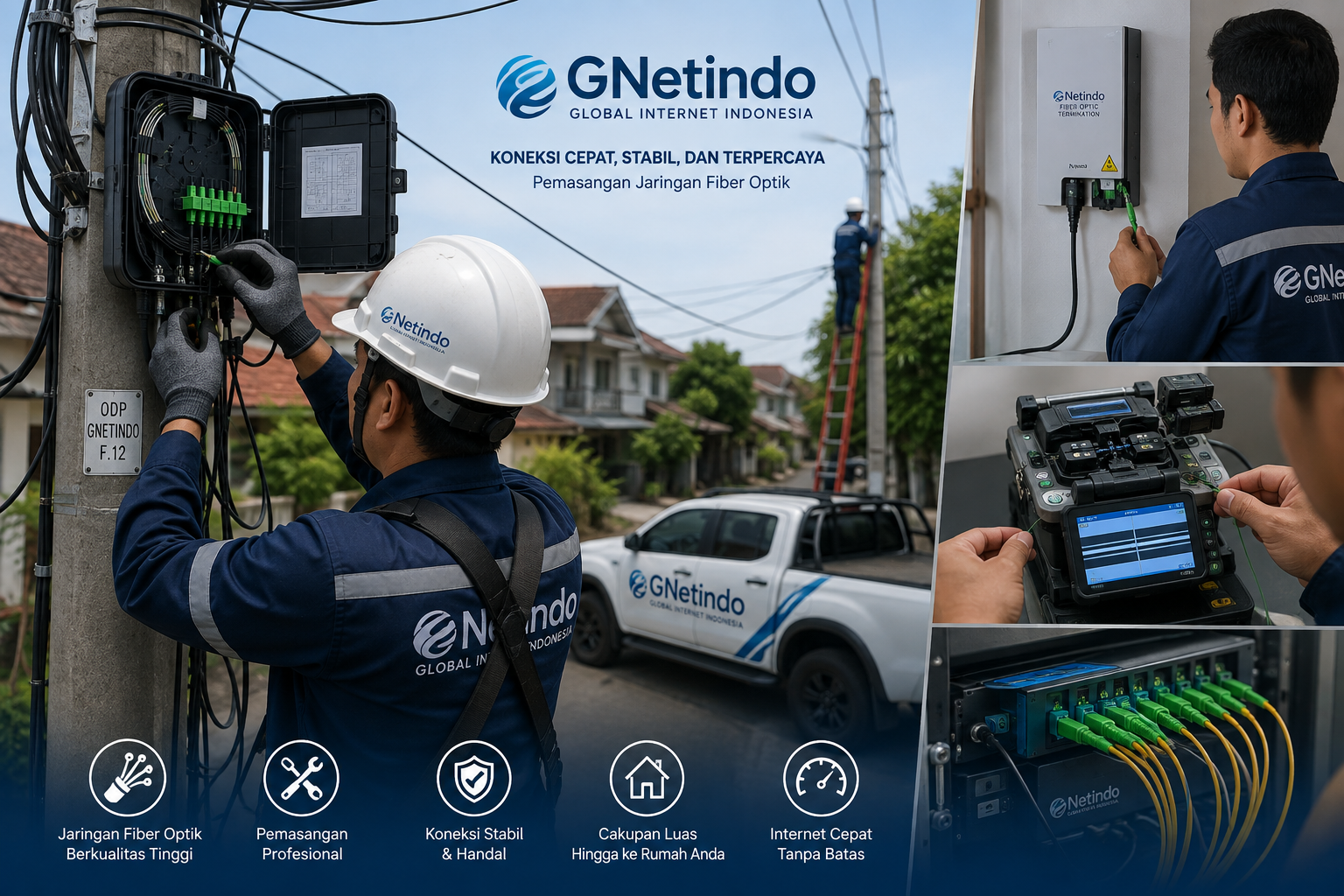 Pemasangan Jaringan Fiber Optik